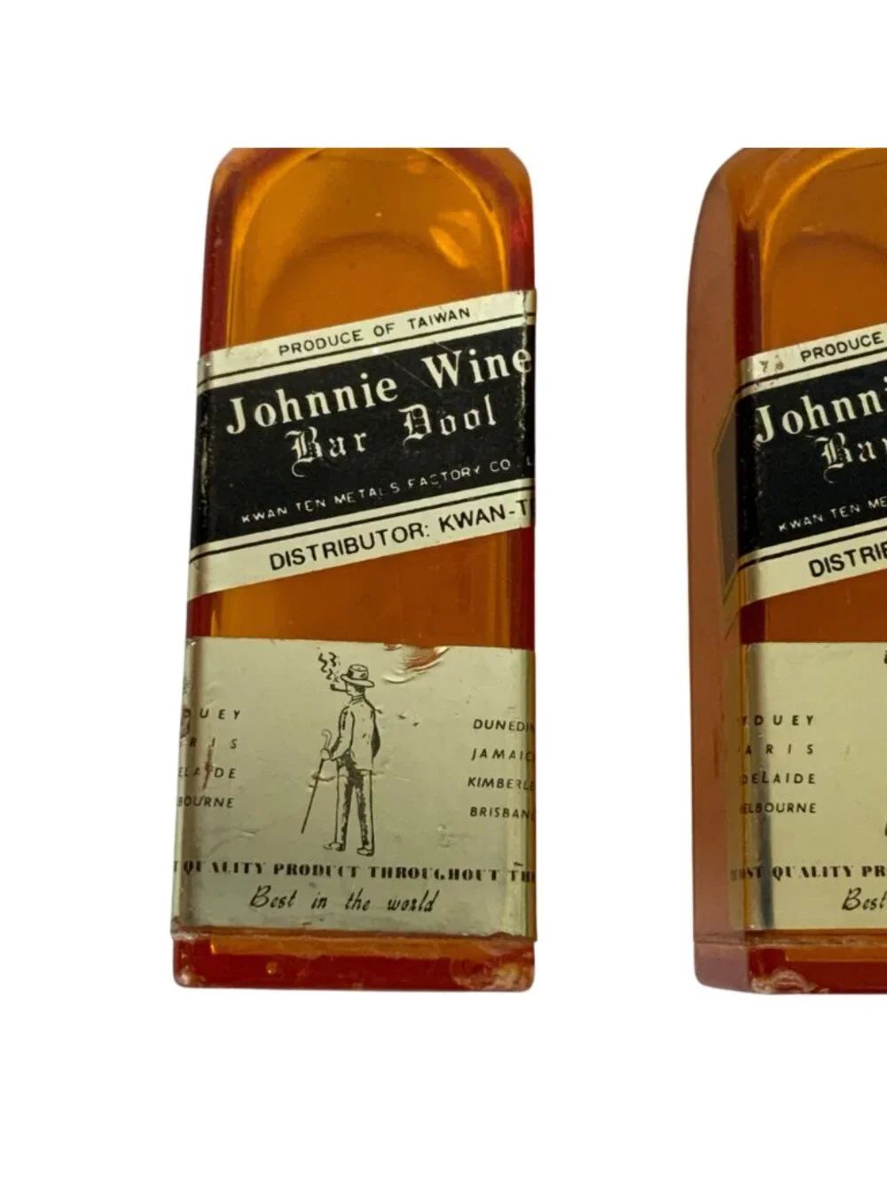 Vintage Johnnie Wine Bar Tools Ice Pick Spade Plastic Bottle Handles Taiwan